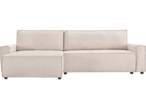 Ecksofa mit Schlaffunktion aus texturiertem Stoff "Montaigne" - 4 Personen - Beige