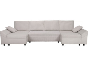 Panorama-Ecksofa aus Cord „Vaugirard II“ - 5-Sitzer - Beige