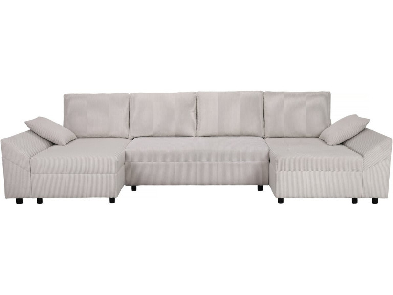 Panorama-Ecksofa aus Cord „Vaugirard II“ - 5-Sitzer - Beige