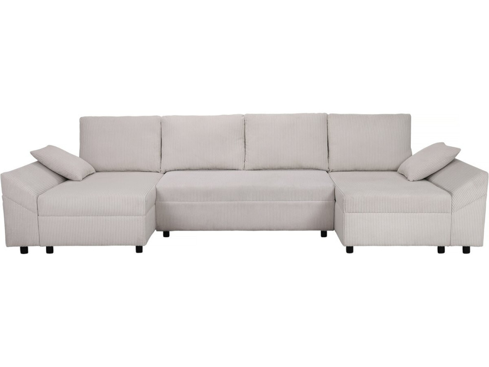 Panorama-Ecksofa aus Cord „Vaugirard II“ - 5-Sitzer - Beige
