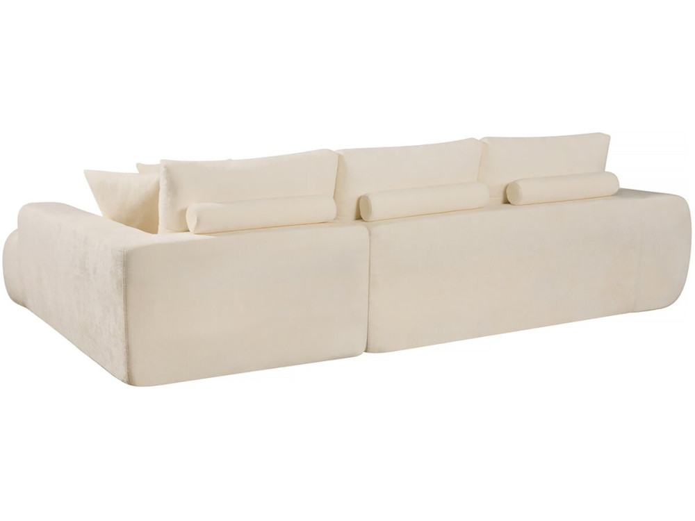 Ecksofa, rechts, Stoff, Bubble-Stil "Sidonie" - 4-Sitzer - Beige