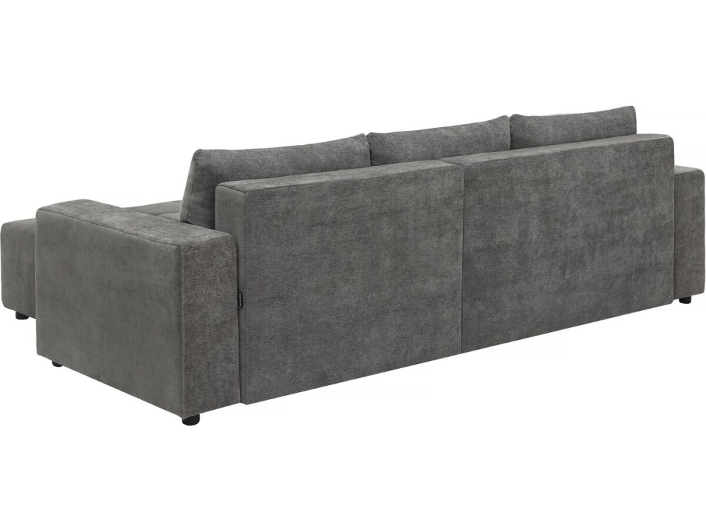 Stoff-Ecksofa, wendbar/umbaubar - "George" - 4-Sitzer - Grau