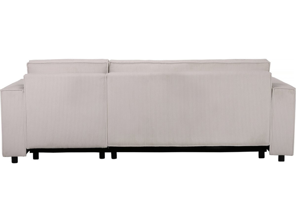 Ecksofa aus Cord "Montaigne S" - 3-Sitzer - Beige