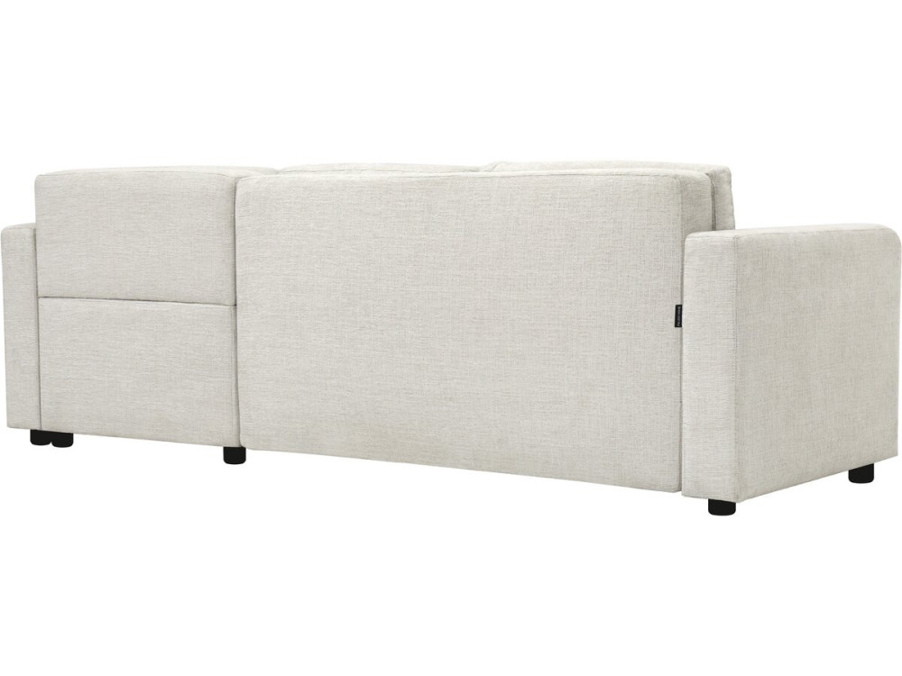 Ecksofa mit Stoffbezug, umwandelbar/wendebar, "Charles" - 3-Sitzer - Beige