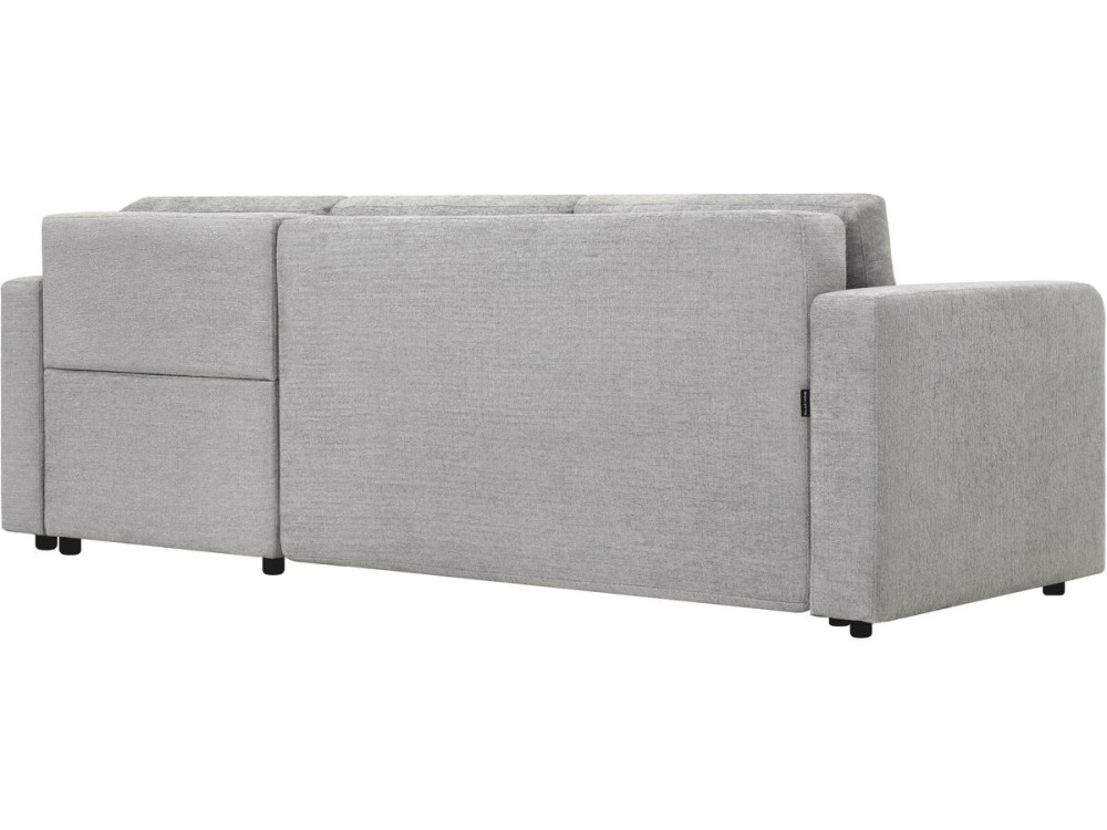 Ecksofa mit Stoffbezug, umwandelbar und reversibel "Charles" - 3-Sitzer - Grau