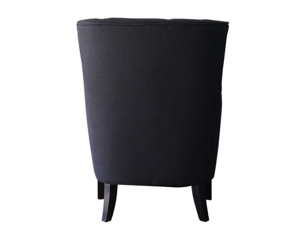 Skandinavischer Sessel aus Stoff "Duchesse" - 76 x 83 x 100,5 cm - Schwarz