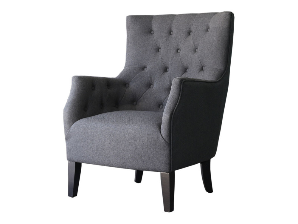 Skandinavischer Sessel aus Stoff "Duchesse" - 76 x 83 x 100,5 cm - Grau