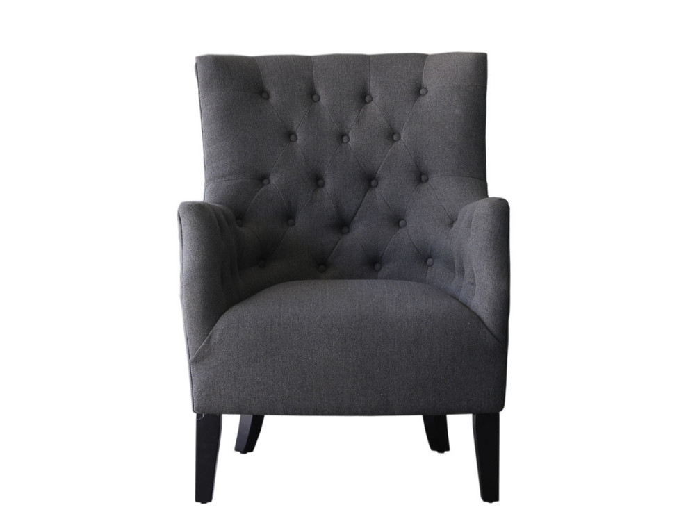 Skandinavischer Sessel aus Stoff "Duchesse" - 76 x 83 x 100,5 cm - Grau