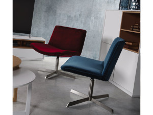 Sessel "Kiss" - Samt - Blau