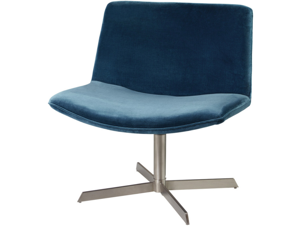 Sessel "Kiss" - Samt - Blau