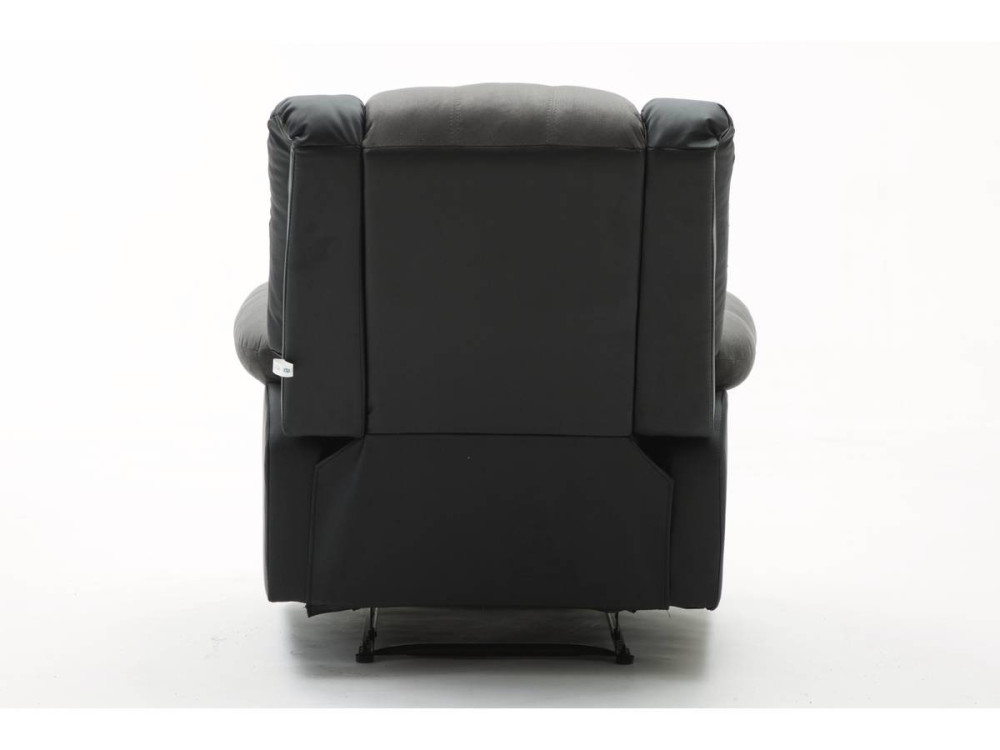 Relax-Sessel "Buckingham" - 85 x 93 x 100 cm - Schwarz / Dunkelgrau