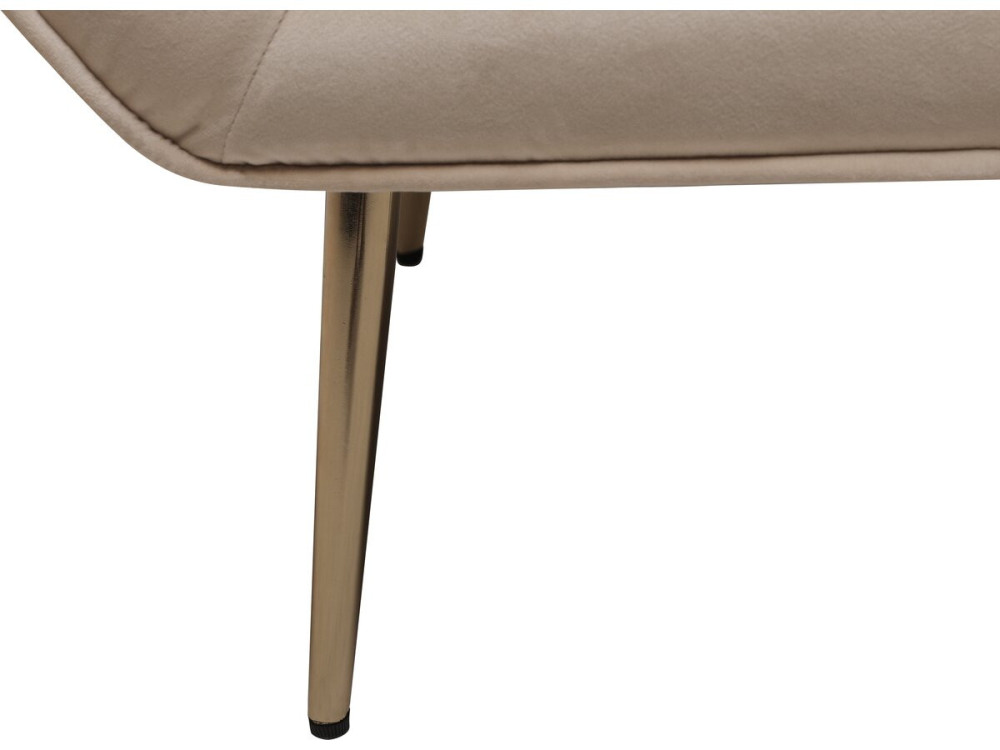 Sessel aus Samt "Austin" - 79 x 71 x 79,5 cm - Beige