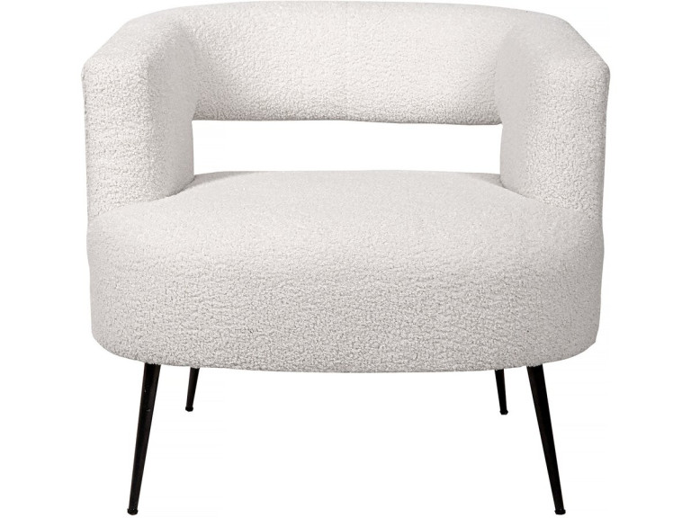 Sessel aus Bouclé-Stoff "iris" - Weiß