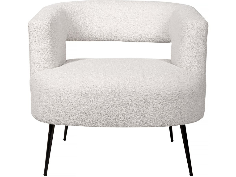Sessel aus Bouclé-Stoff "iris" - Weiß
