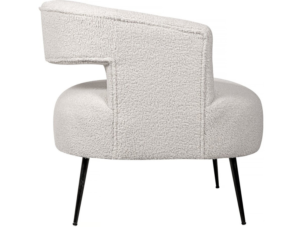 Sessel aus Bouclé-Stoff "iris" - Weiß