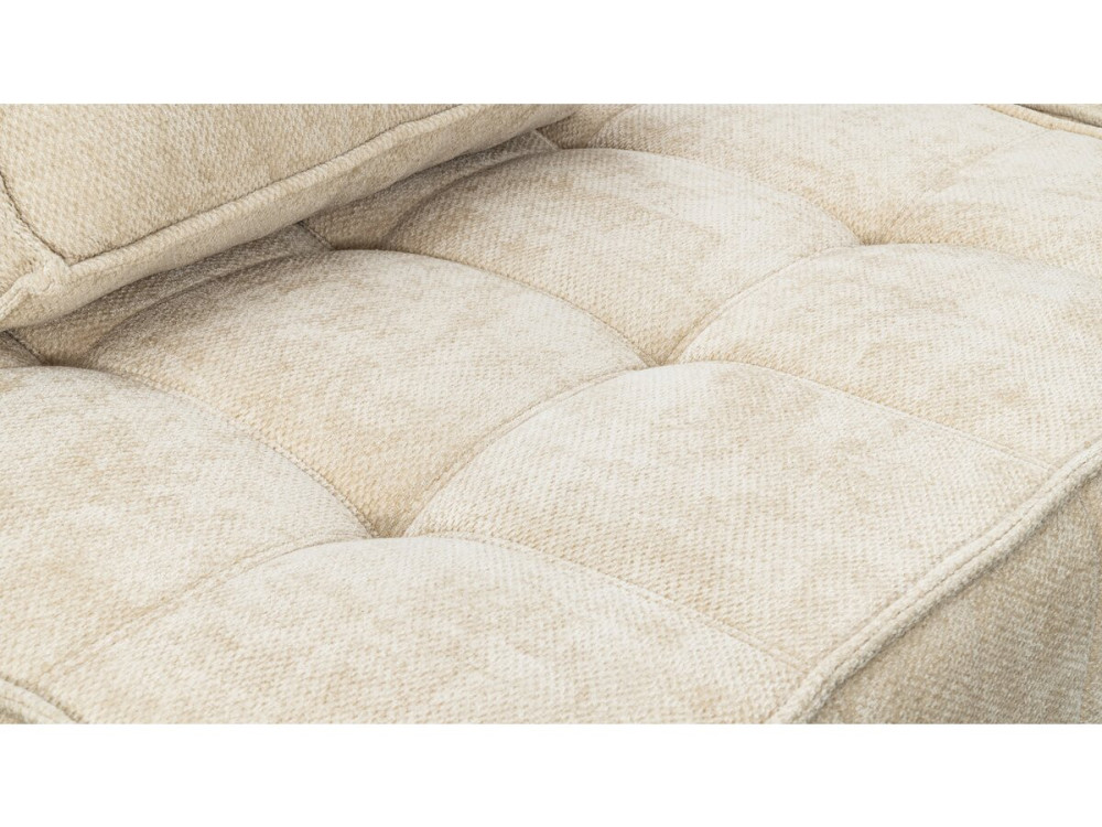 Set aus 2 modularen Sesseln „Velluto” für Sofa aus strukturiertem Stof f– Beige
