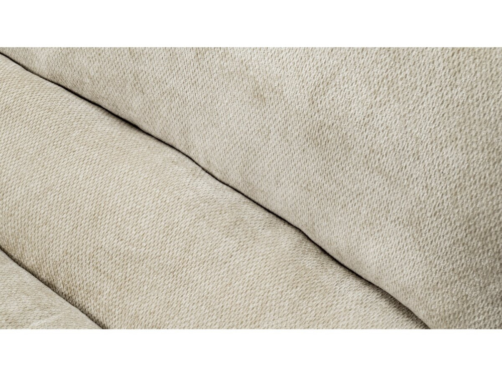 Sessel „Candela“ aus strukturiertem Stoffbezug – 81 x 96 x 75 cm – Beige