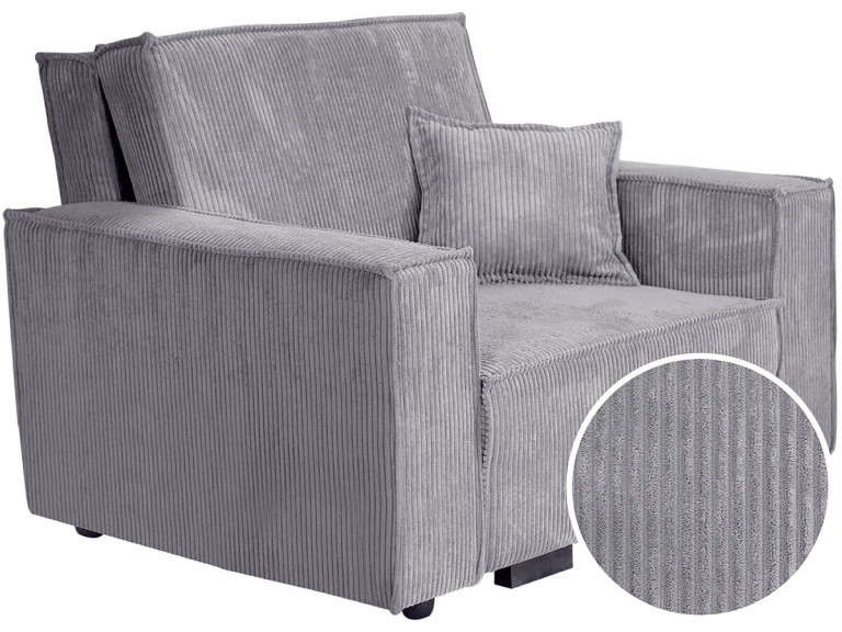 Cord Sessel "Clivia" - Grau