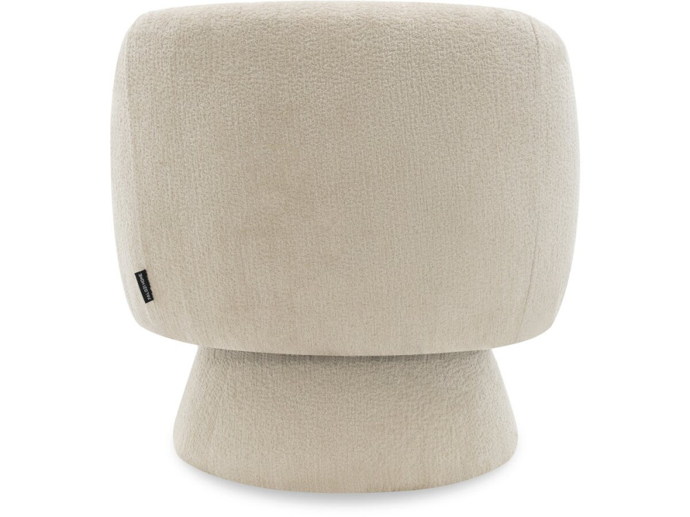 Drehsessel mit Bouclé-Stoff "Franklin" - 74 x 75 x 75 cm - Beige