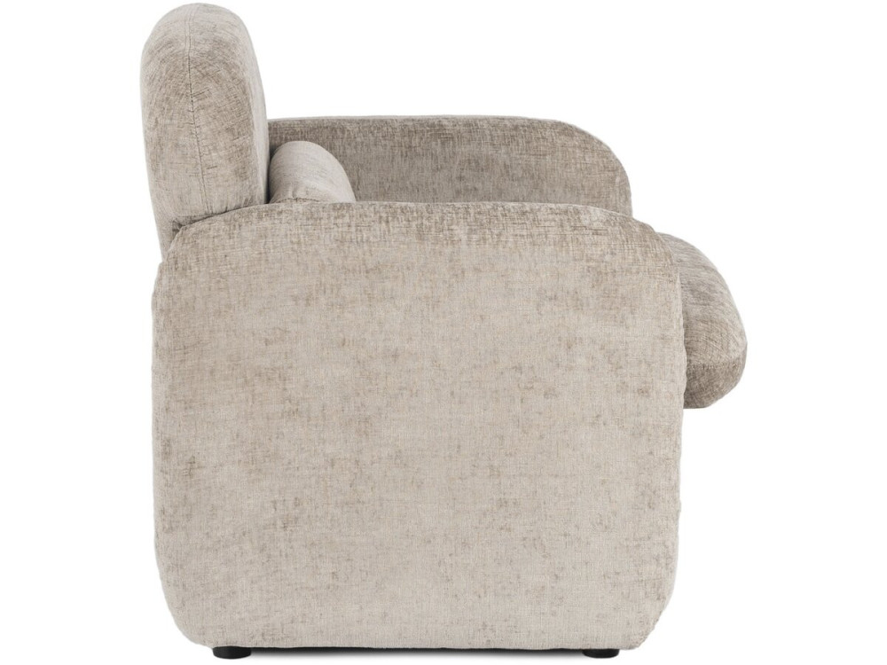 Lounge-Sessel aus meliertem Stoff "Cozmo" - 78 x 79 x 77 cm - Beige