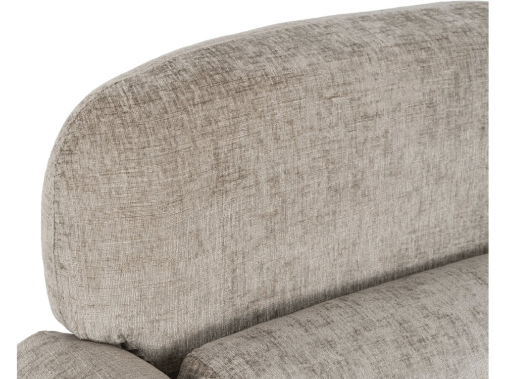 Lounge-Sessel aus meliertem Stoff "Cozmo" - 78 x 79 x 77 cm - Beige