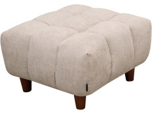 Hocker für Sofa "Matignon" - 70 x 70 x 46 cm - Beige