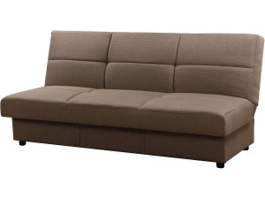Schlafsofa zum Aufklappen "Enza" - 185 x 84 x 85 cm - 3-Sitzer - Taupe