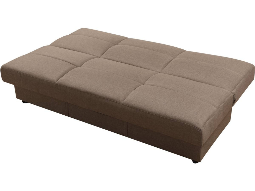 Schlafsofa zum Aufklappen "Enza" - 185 x 84 x 85 cm - 3-Sitzer - Taupe