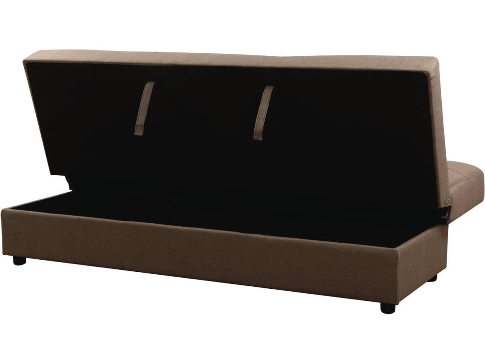 Schlafsofa zum Aufklappen "Enza" - 185 x 84 x 85 cm - 3-Sitzer - Taupe