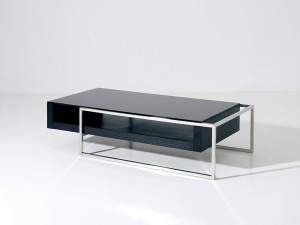 Couchtisch "Julie" - 130 x 63.8 x 33.7 cm - Schwarz