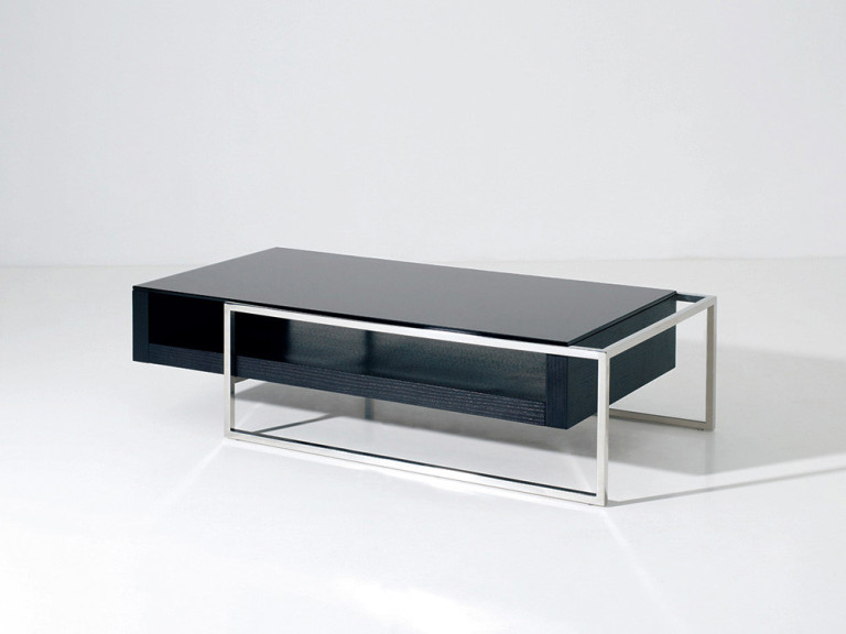 Couchtisch "Julie" - 130 x 63.8 x 33.7 cm - Schwarz