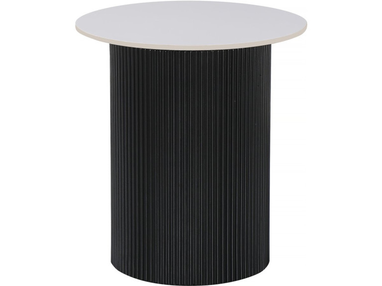 Beistelltisch, Sofatisch, Nachttisch aus Keramik „Eclat“ – 50 x 50 x 55 cm – Weiß - 50 x 50 x 55 cm - Weiß