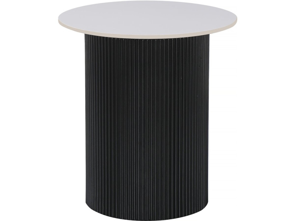 Beistelltisch, Sofatisch, Nachttisch aus Keramik „Eclat“ – 50 x 50 x 55 cm – Weiß - 50 x 50 x 55 cm - Weiß