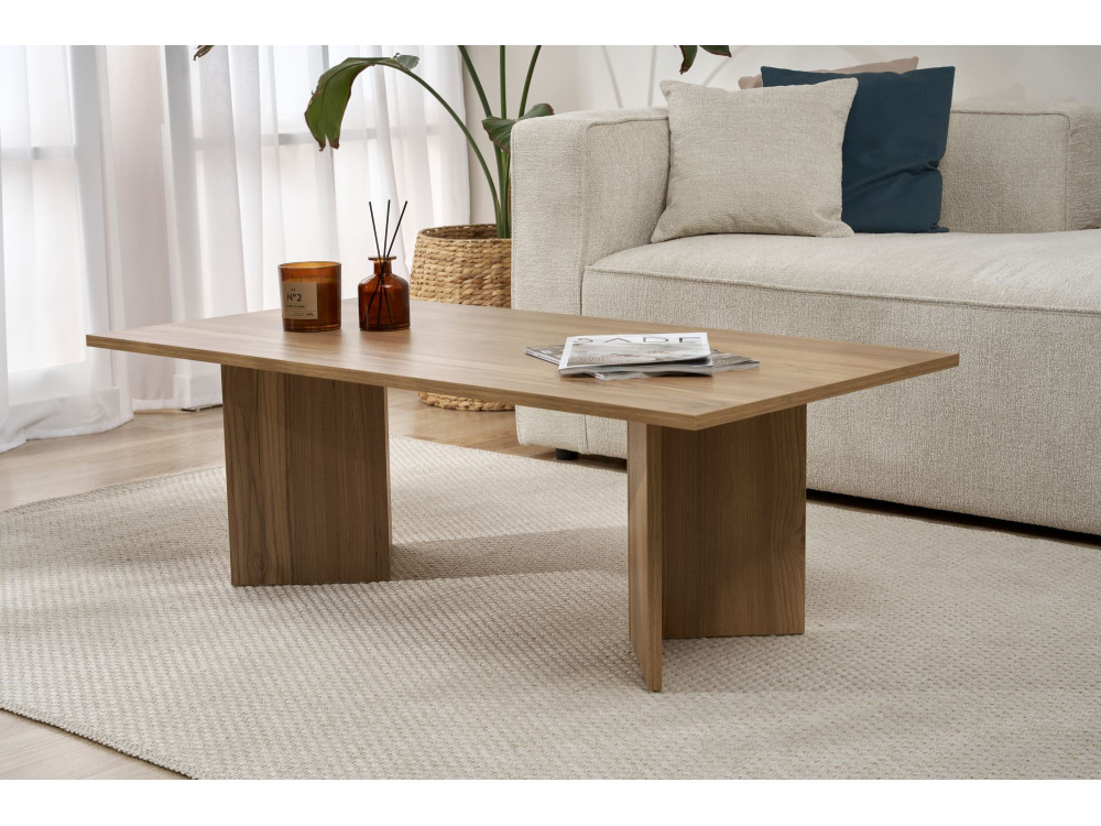 Couchtisch aus Holz „Sabin“ – 60 x 119 x 40 cm – Eiche
