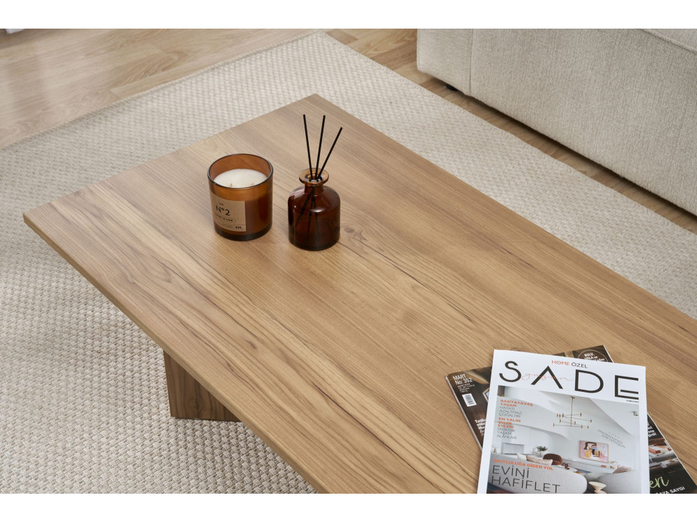 Couchtisch aus Holz „Sabin“ – 60 x 119 x 40 cm – Eiche