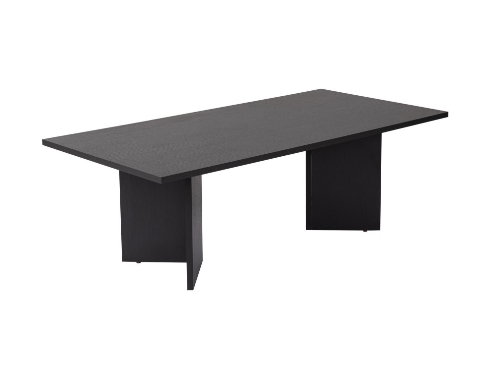 Couchtisch aus Holz „Sabin“ – 60 x 119 x 40 cm – Schwarzes Holz