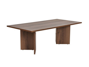 Couchtisch aus Holz "Sabin" - 60 x 119 x 40 cm - Nussbaum