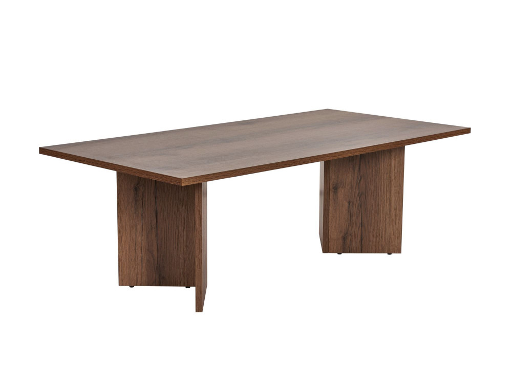Couchtisch aus Holz "Sabin" - 60 x 119 x 40 cm - Nussbaum