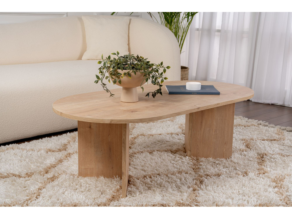 Couchtisch aus Holz „Sable“ – 60 x 119 x 40 cm – Saphir-Eiche