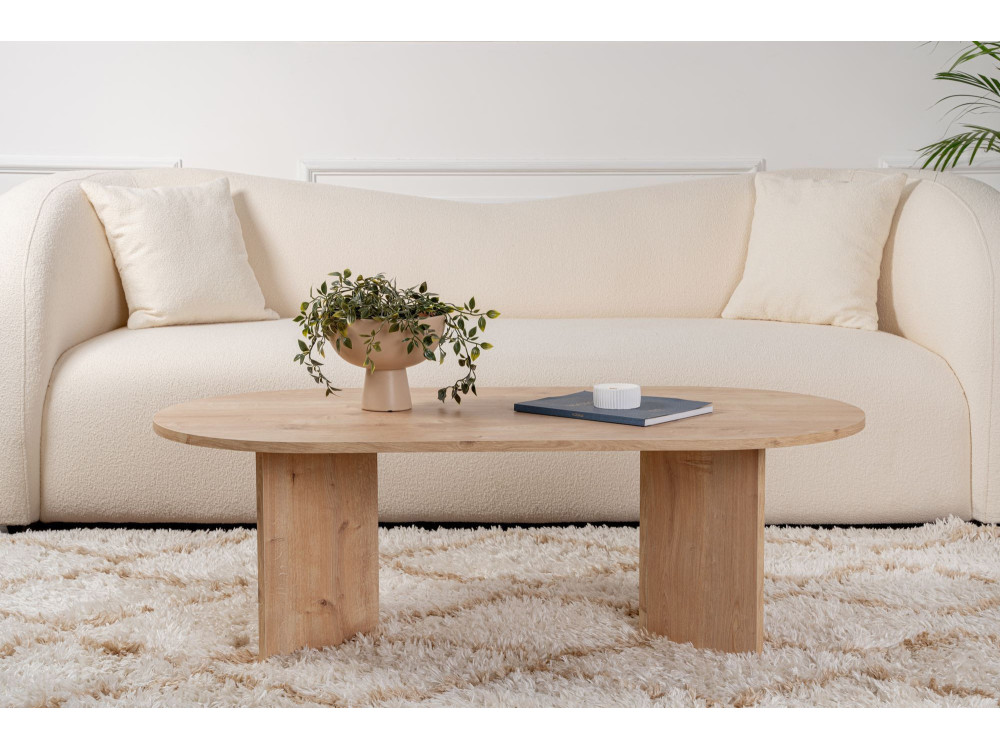 Couchtisch aus Holz „Sable“ – 60 x 119 x 40 cm – Saphir-Eiche