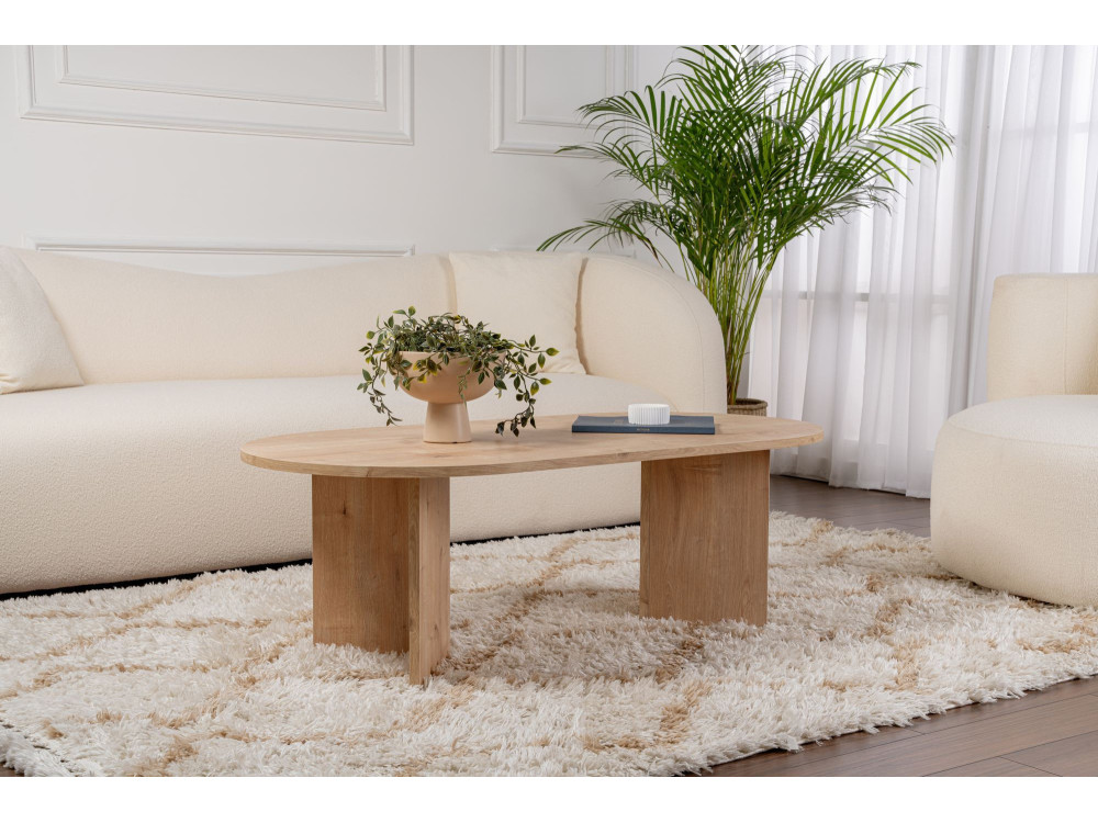 Couchtisch aus Holz „Sable“ – 60 x 119 x 40 cm – Saphir-Eiche