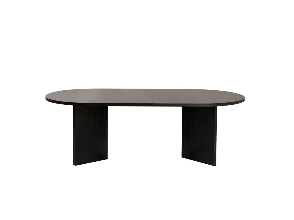 Couchtisch aus Holz „Sable“ – 60 x 119 x 40 cm – Schwarzes Holz