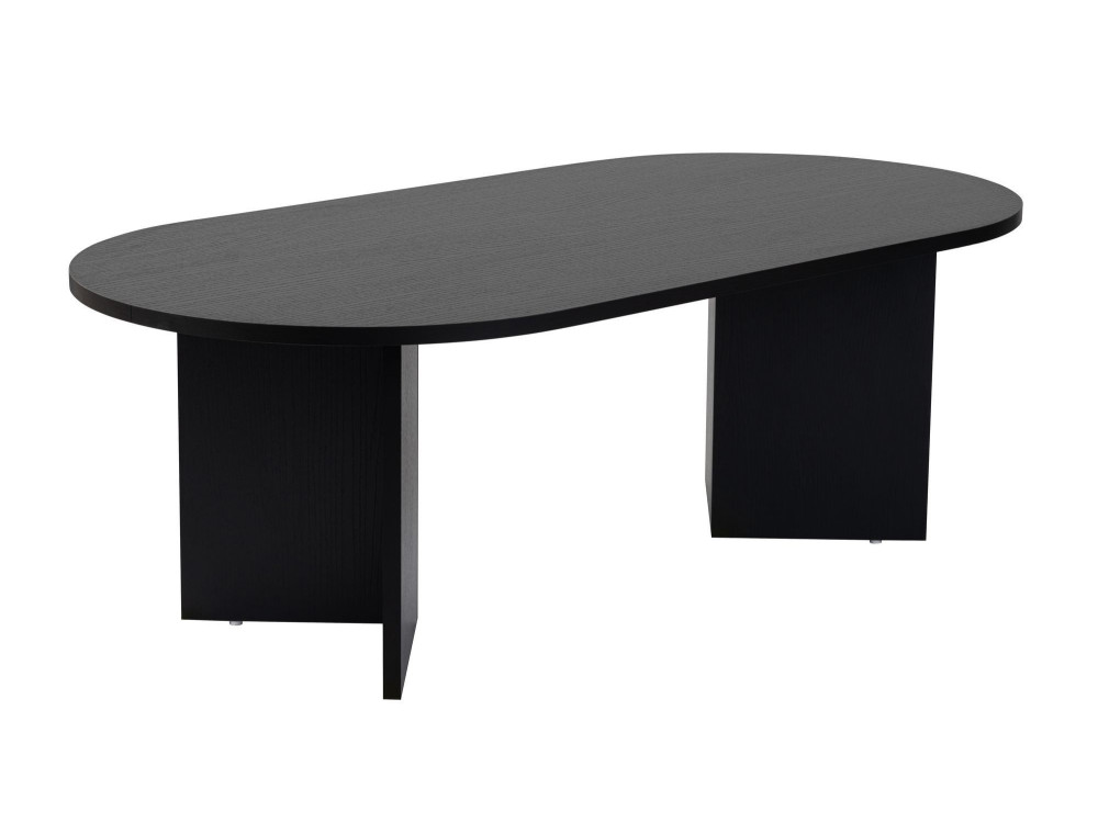 Couchtisch aus Holz „Sable“ – 60 x 119 x 40 cm – Schwarzes Holz