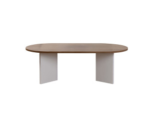 Couchtisch aus Holz „Sable“ – 60 x 119 x 40 cm – Weiß Nussbaum
