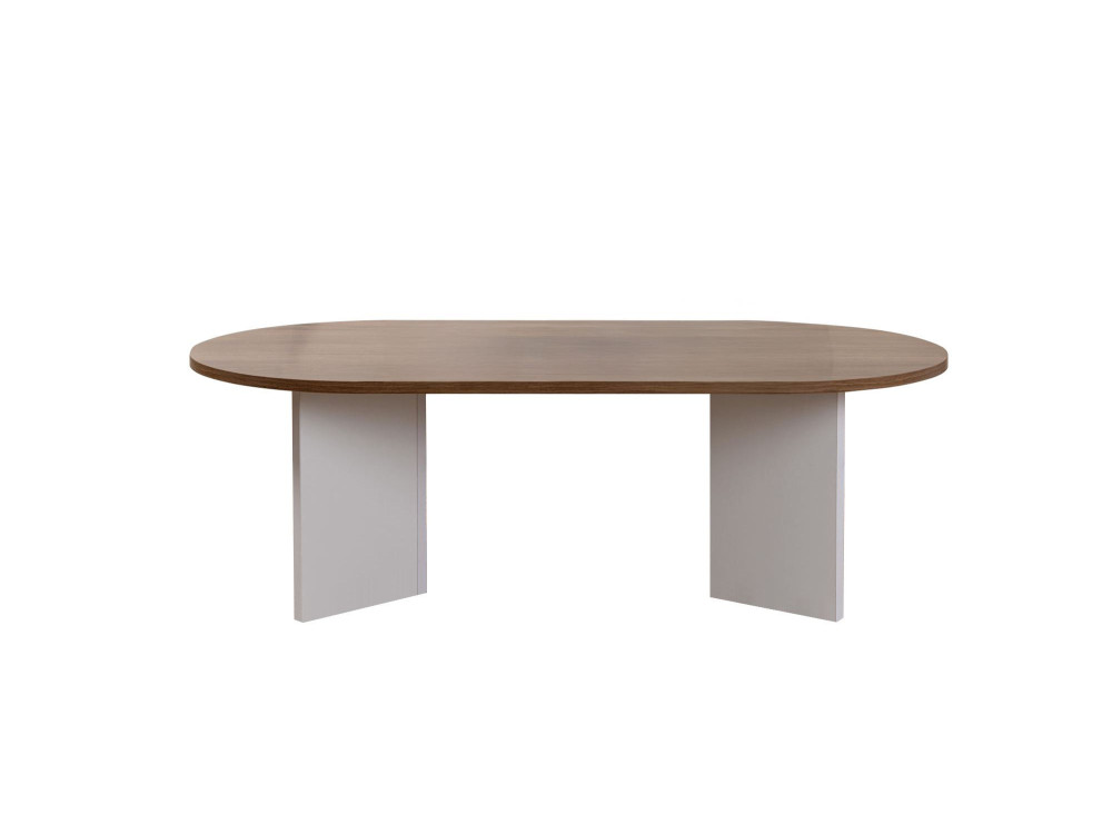 Couchtisch aus Holz „Sable“ – 60 x 119 x 40 cm – Weiß Nussbaum