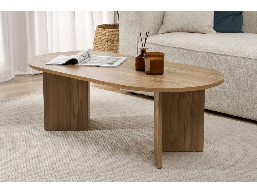 Couchtisch aus Holz „Sable“ – 60 x 119 x 40 cm – Eiche