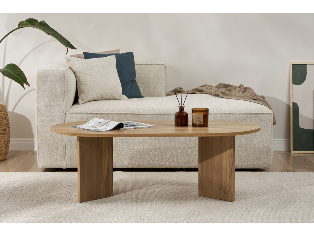 Couchtisch aus Holz „Sable“ – 60 x 119 x 40 cm – Eiche