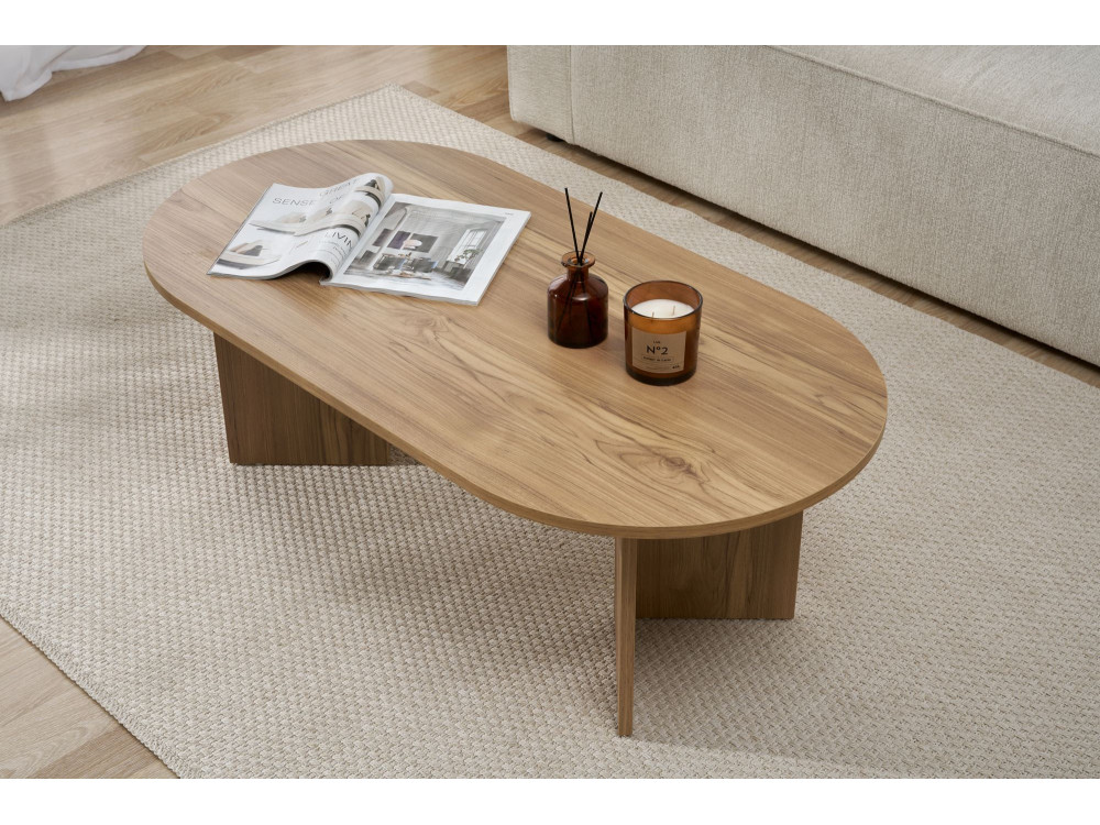 Couchtisch aus Holz „Sable“ – 60 x 119 x 40 cm – Eiche