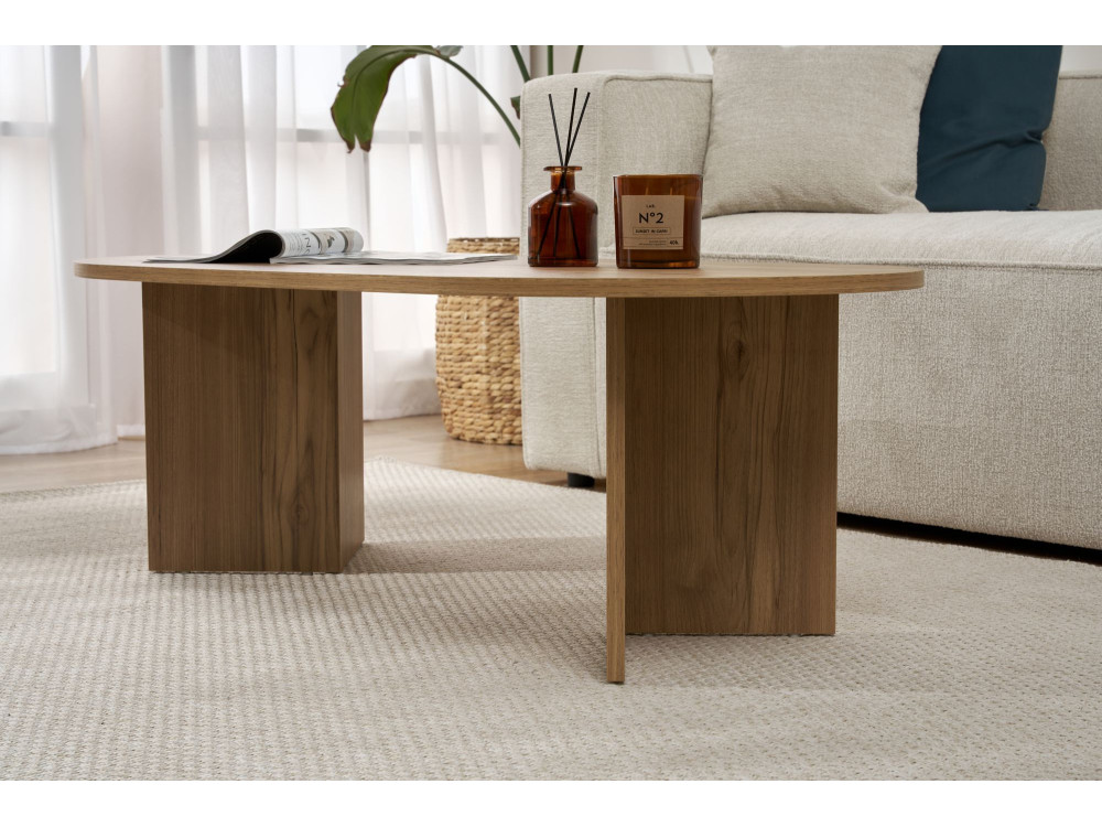 Couchtisch aus Holz „Sable“ – 60 x 119 x 40 cm – Eiche
