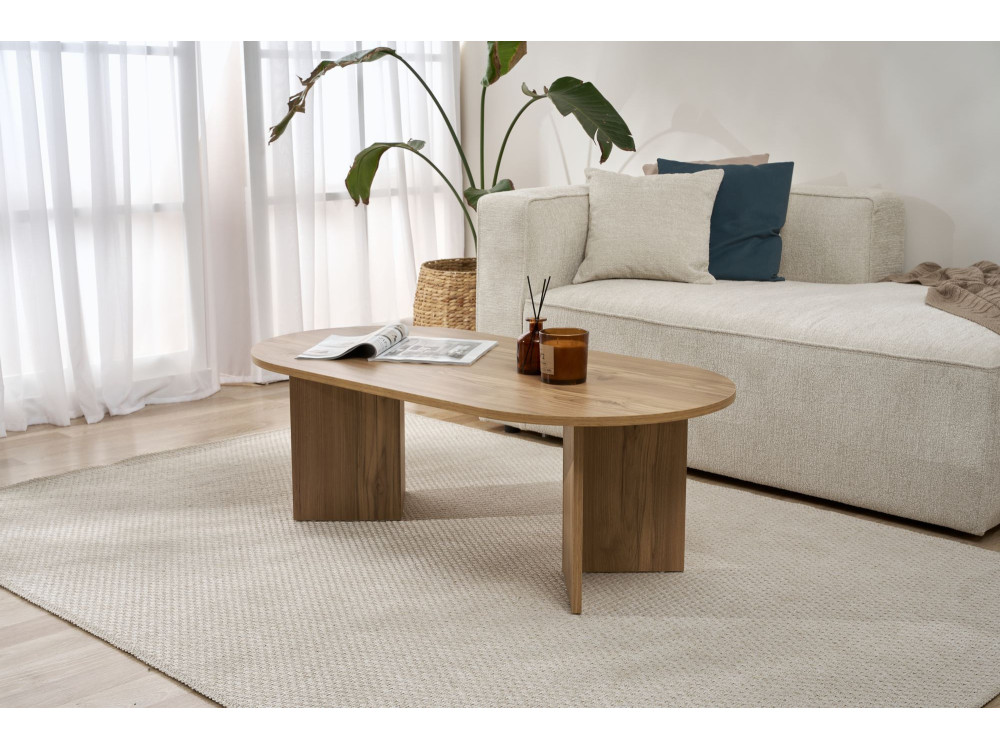 Couchtisch aus Holz „Sable“ – 60 x 119 x 40 cm – Eiche